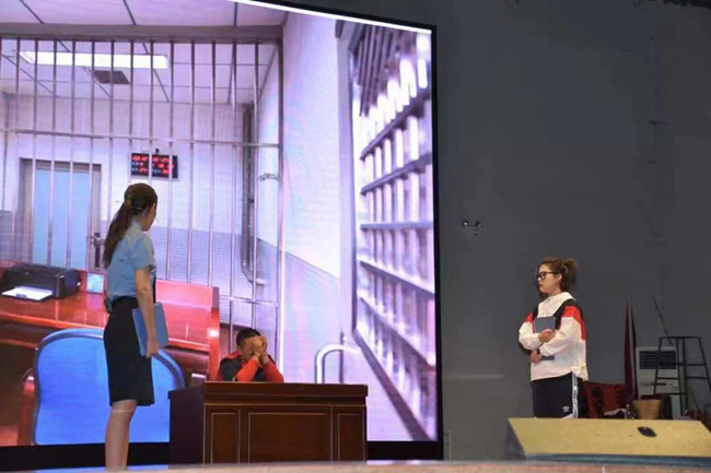山西太原晋源区：在中学举行法治情景剧《法，就在我们身边》首演活动